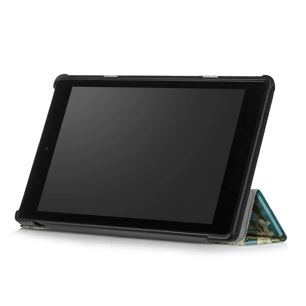 Для Amazon Kindle Fire HD 10 ультра тонкий трехскладной PU кожаный смарт-чехол для Amazon Fire HD 10 Чехол