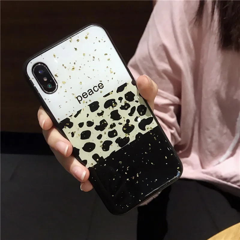 Luxury Bling Leopard TPU Phone Case For iPhone X 8 7 6 6S XR XS Max Silicone Cool Pattern Cover for 6s Plus 10 Capa |
