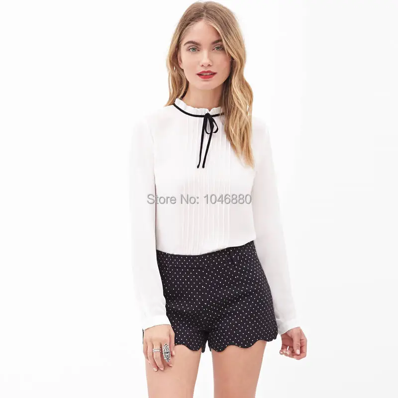 RICHCOCO Women's Fashion Wavy-Bottom Short Pant Free Shipping D425 | Женская одежда