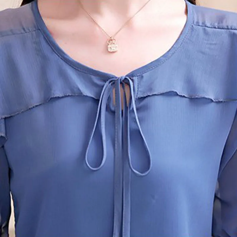 2019 женские Топы Блуза из шифона со сборками летняя футболка с короткими рукавами