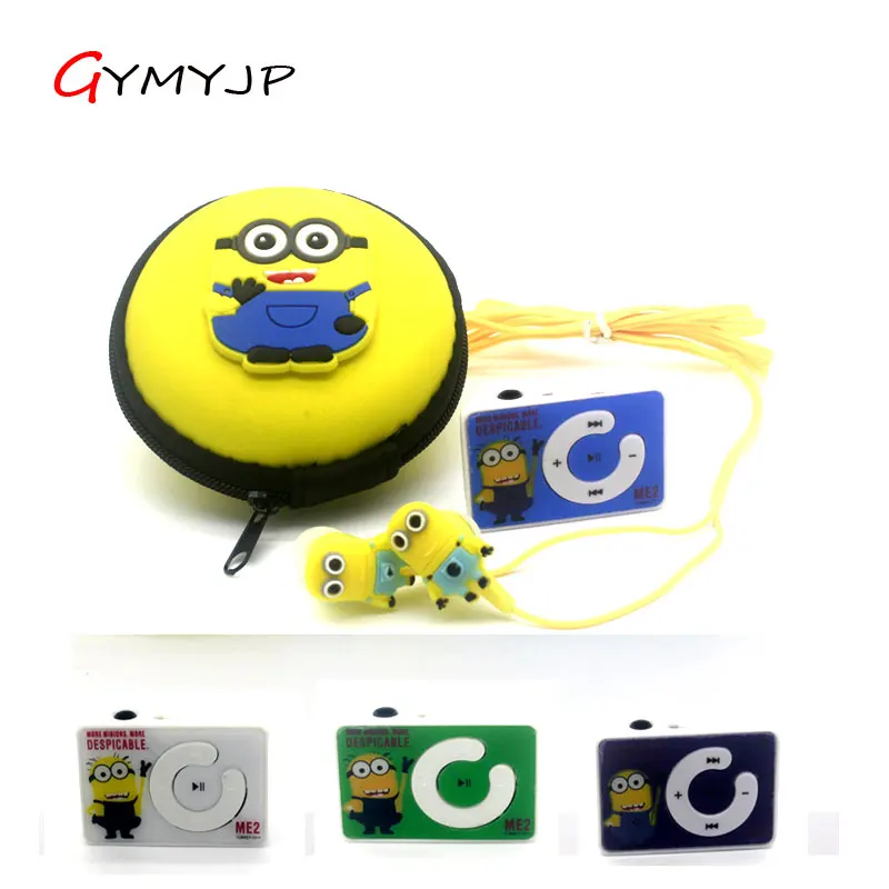 hello kitty mp3 Totoro аниме Спортивный MP3 музыкальный плеер с наушниками и сумкой