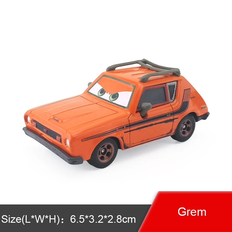 Disney Pixar Cars 2 Grem проф. З. Майлз Энди асер Wingo Jerome Boost 1:55 литой под давлением игрушечный автомобиль модель Свободный Детский мальчик Рождественский подарок - Цвет: Grem