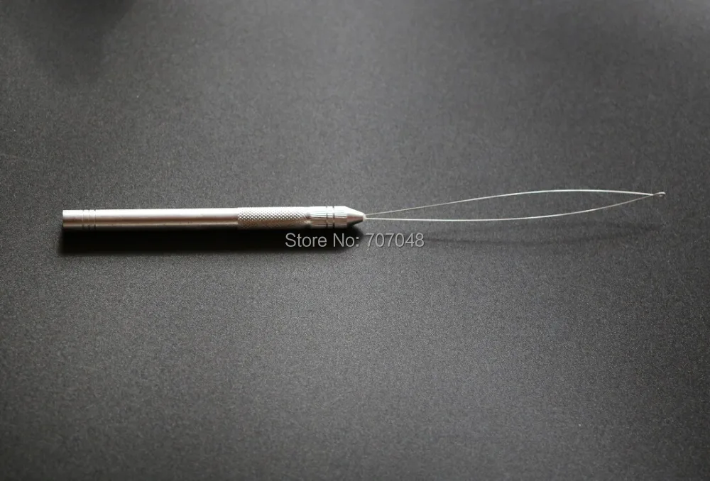 20 шт./лот инструмент с крючком из алюминиевой резьбы игловая петля микрокольцо