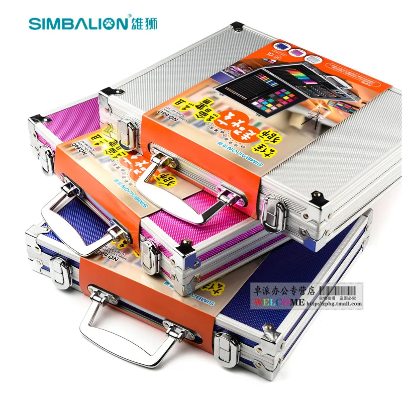 Simbalion 660 титановый супер Художественный набор включает Твердые акварельные