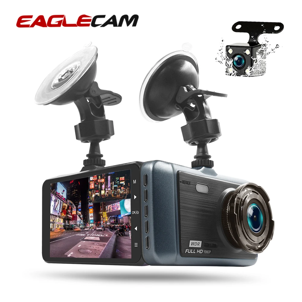 Dash Cam1080P Front and Rear Dual Camera with HD 4 LCD Screen 170 degree Wide Angle Lens Dashboard G-Sensor | Автомобили и