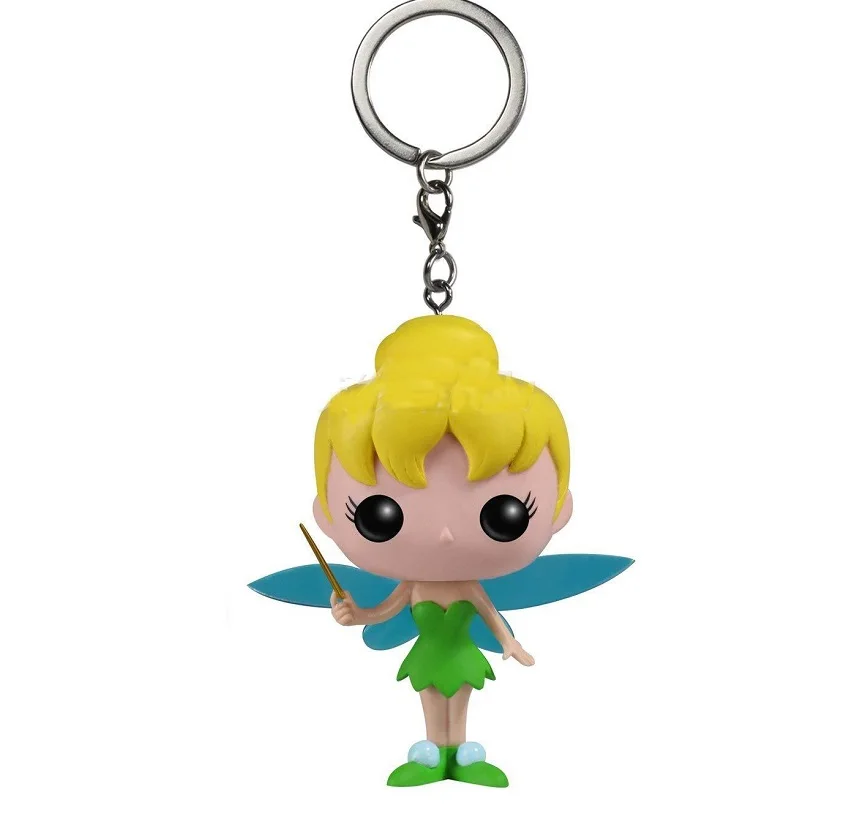 tinker bell 50 шт./компл. брелок игрушка чудо-женщина Сейлор Мун очень странные дела Чаки baymax Dragon Ball Наруто-куклы - Цвет: tinker bell