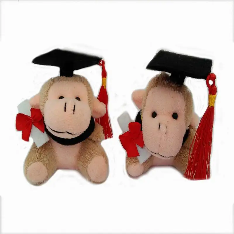Брелок в виде обезьяны на выпускной 7 см 20 шт./лот|graduation toy|monkey keychainmonkey graduation |