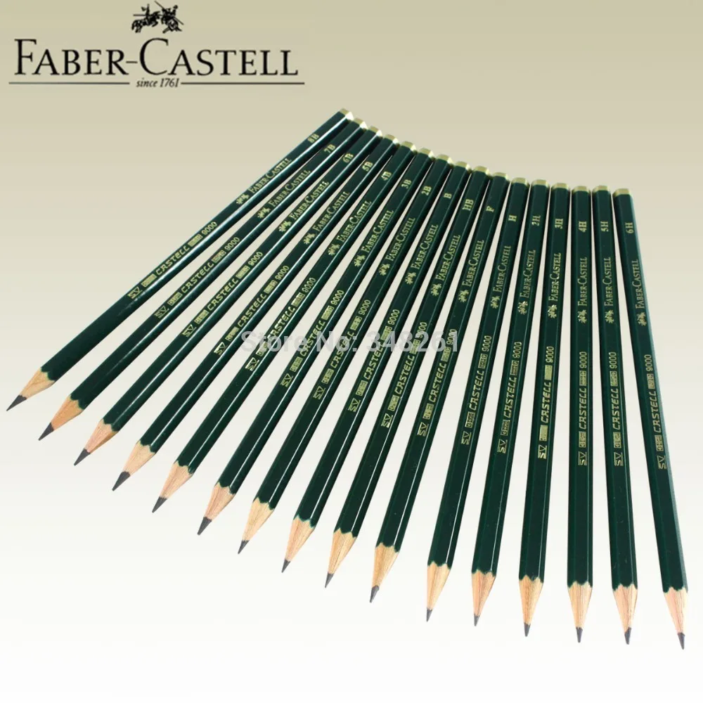 

16 шт. графитовый карандаш для рисования и набросков Faber Castell 9000