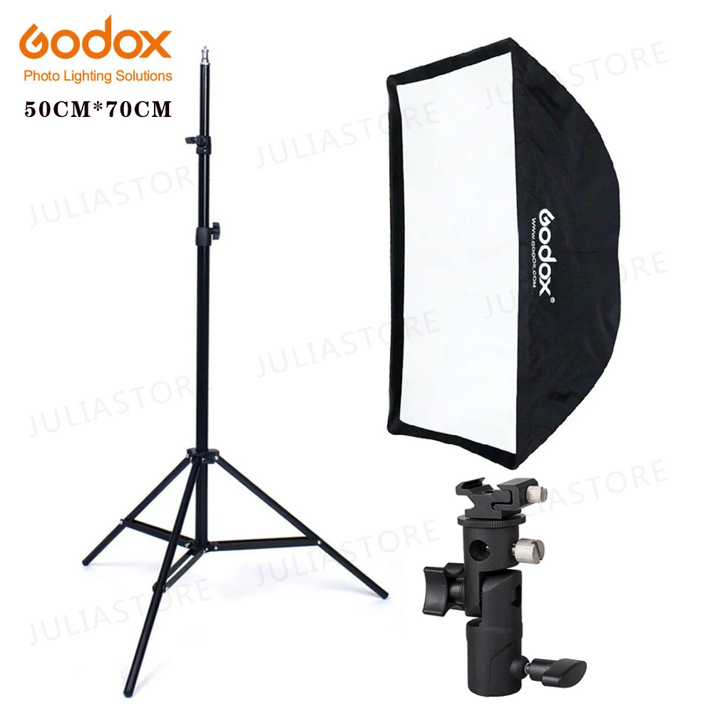 Godox 50x70 см Зонт софтбокс + Горячий башмак кронштейн 190 осветительный Стенд