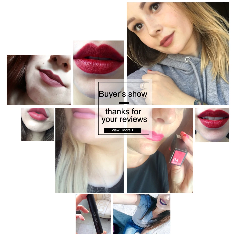 FOCALLURE Brand 19 Colors Matte Lipstick Waterproof Long lasting Cosmetic Easy to Wear Lip stick Batom |