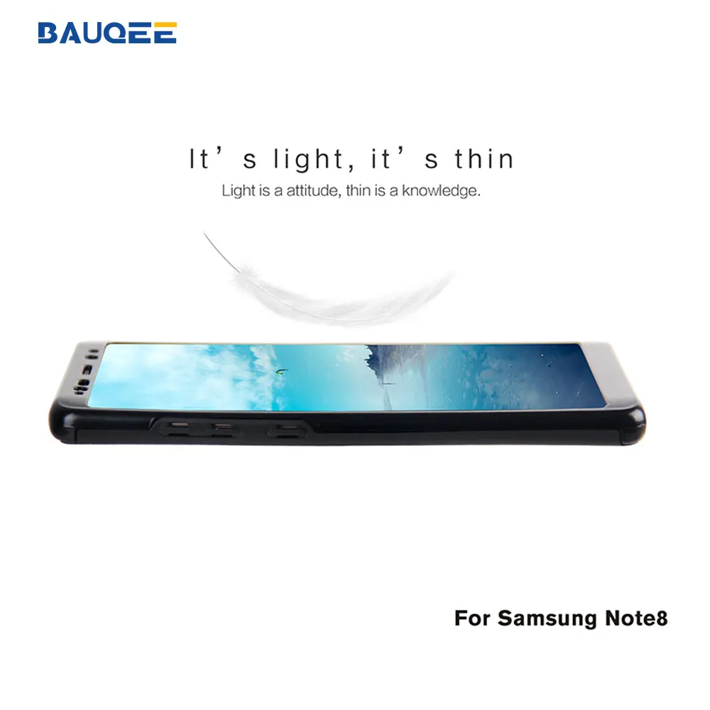 Bauqee задняя крышка для Samsung Galaxy Note 8 ультра тонкий и прочный Fit шок падение