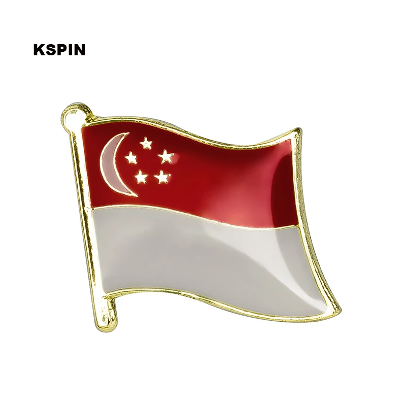 

Singapore flag pin lapel pin badge Brooch Icons 1PC KS-0192