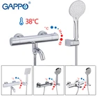 GAPPO смеситель для душа, термостатический смеситель для ванны, смеситель для ванной комнаты, набор для душа, настенный смеситель для ванны с термостатом