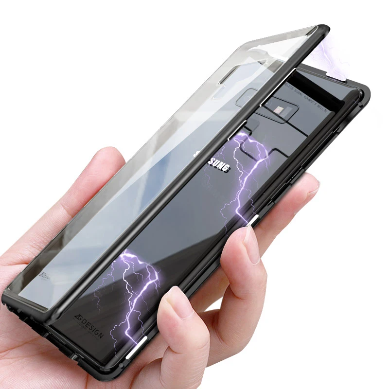 MOFi for Samsung Galaxy Note 9 case cover tempered glass samsung note9 front and back protect magnet adsorption |