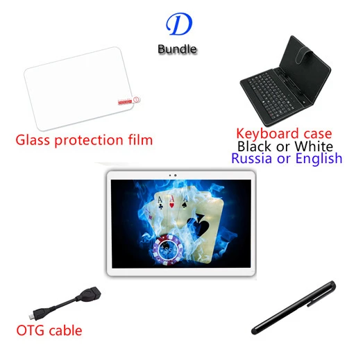 D S119, стальной экран, ips, планшетный ПК, 3g, Android 9,0, Восьмиядерный, Google Play, детский планшет, 6 ГБ ram, 64 ГБ rom, WiFi, gps, 10', fnf - Комплект: D