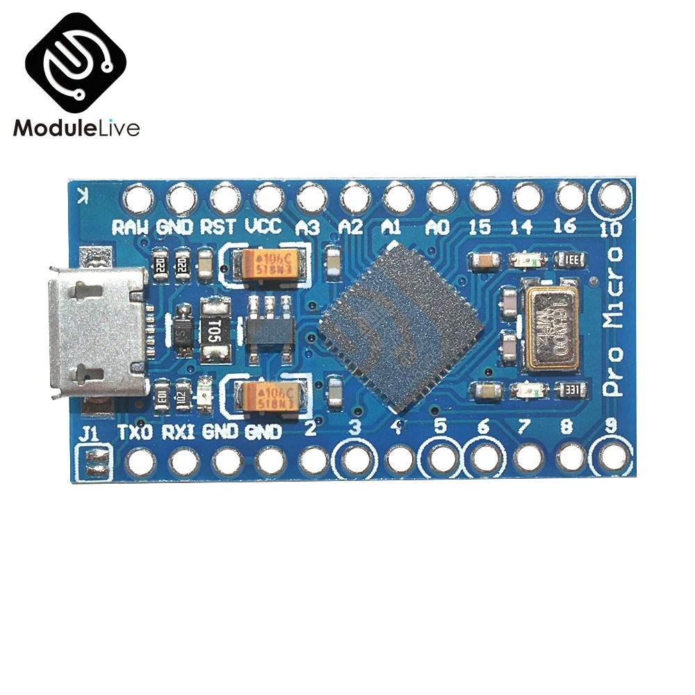 1 шт. Pro Micro для Arduino ATmega32U4 контроллер USB 5 в 16 МГц Atmega32U4 плата модуль Repalce ATmega328 Mini