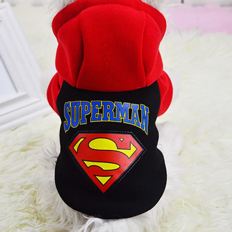 D-Black Super Fashion Pet Dog Hoodie Coat Winter Dog Clothes for Small Dogs Chihuahua Yorkies Sweatshirt Puppy Cat Costume Dogs Pets Clothing - Цвет: D-Black Super