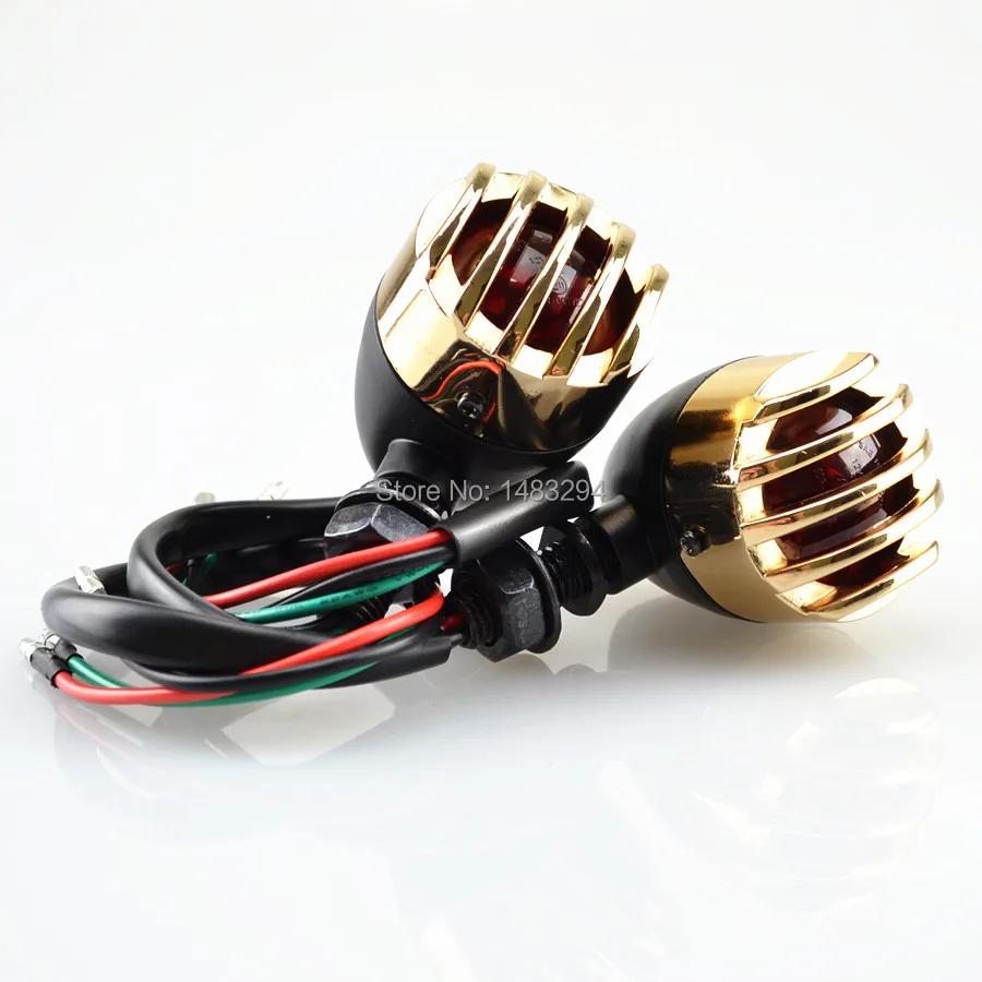 Черная пуля GoldenGrilled задние индикаторы тормозной задний светильник подходит для