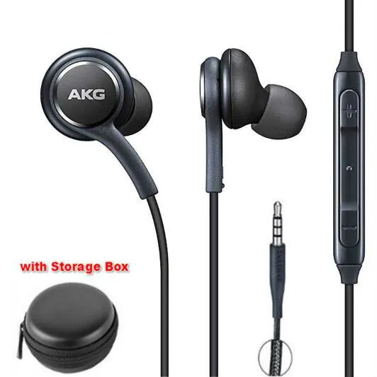 Наушники AKG IG955 3,5 мм наушники-вкладыши с микрофоном Проводная гарнитура для huawei xiaom samsung Galaxy S8/s8+ S9 S10 смартфон - Цвет: black with box