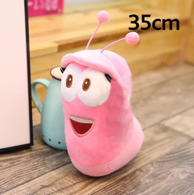 35cm pink 35/65 см аниме фильм гигантский Размеры насекомых клейкая изоляционная лента Творческий личинки плюшевые игрушки мягкие мультфильм Подушка Для детей Рождественский подарок - Цвет: 35cm pink