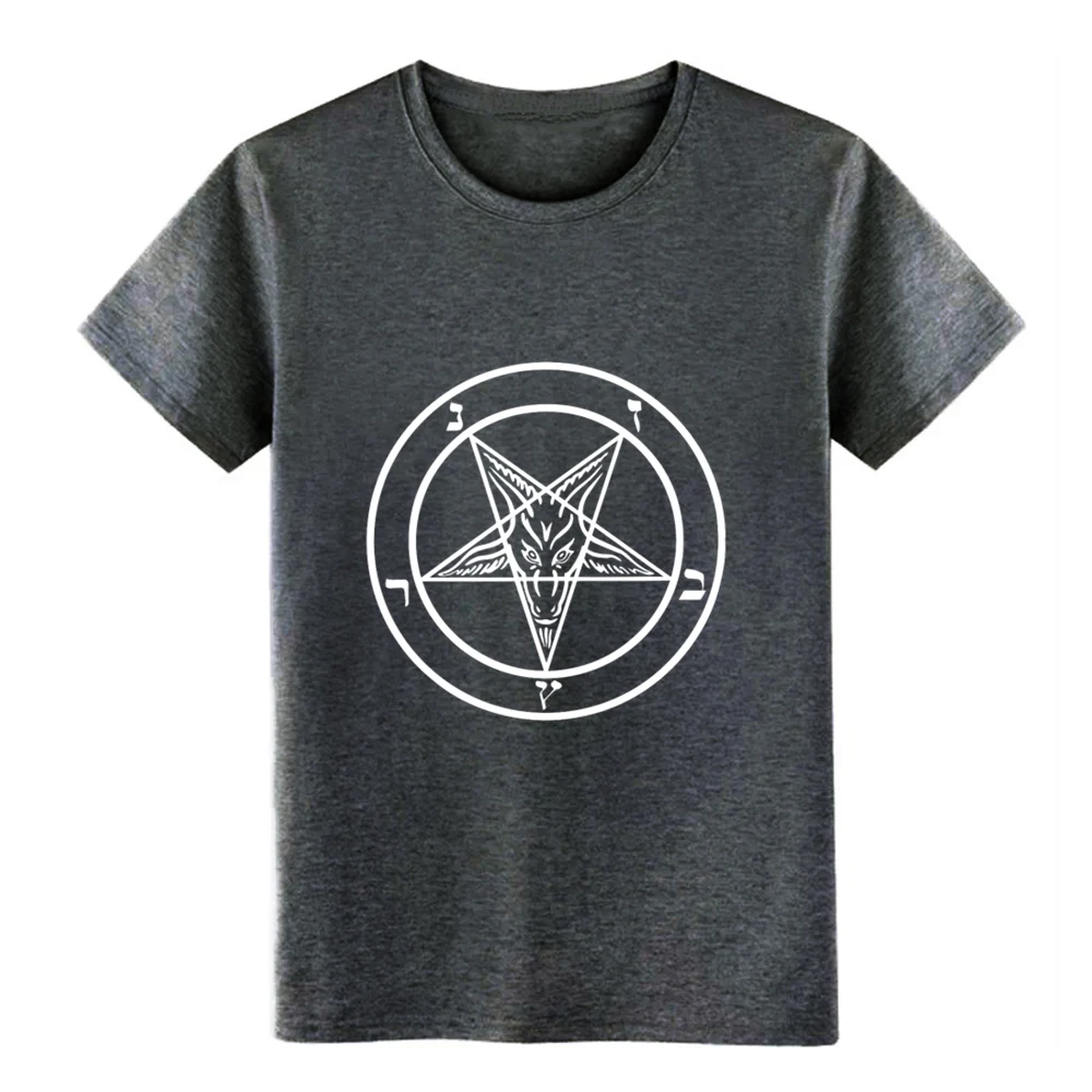 pentagram baphomet t shirt Printing Short Sleeve S-3xl Normal Cute Comical Spring Autumn Family | Мужская одежда