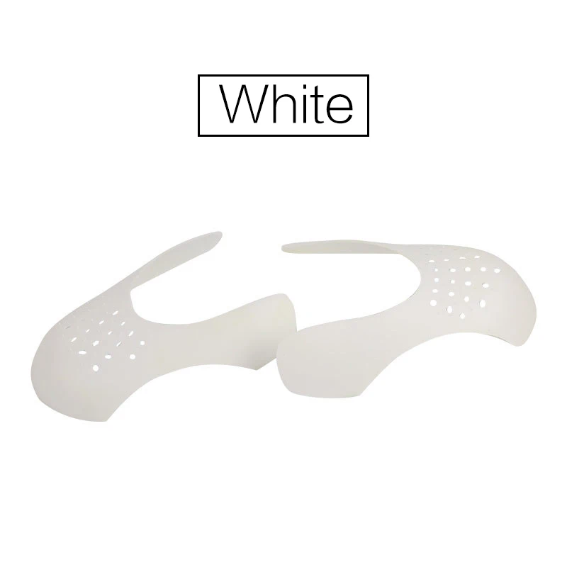 White S size 35-40 Обувь щитки для кроссовок противосминаемый сморщенный складной трещины обуви поддержка носок кепка спортивная шаровая обувь носилки формирователь деревом - Цвет: White S size 35-40