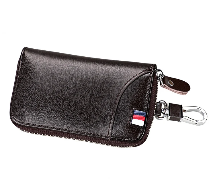 DANJUE cowskin из натуральной коровьей кожи ключ карты сумка держатель брендовая ключница, чехол, кошелечного типа чехол для мужчин и женщин высокого качества маленький кошелек-брелок для ключей