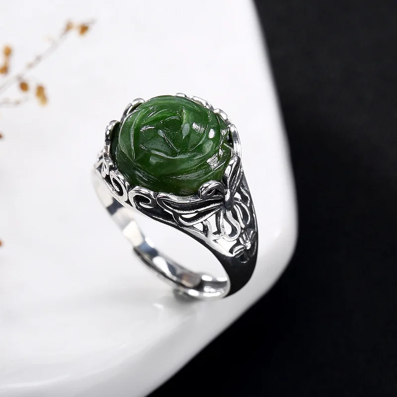 Женское кольцо с инкрустированным пионом и бабочкой Anel Feminino S925 новинка 2019 |