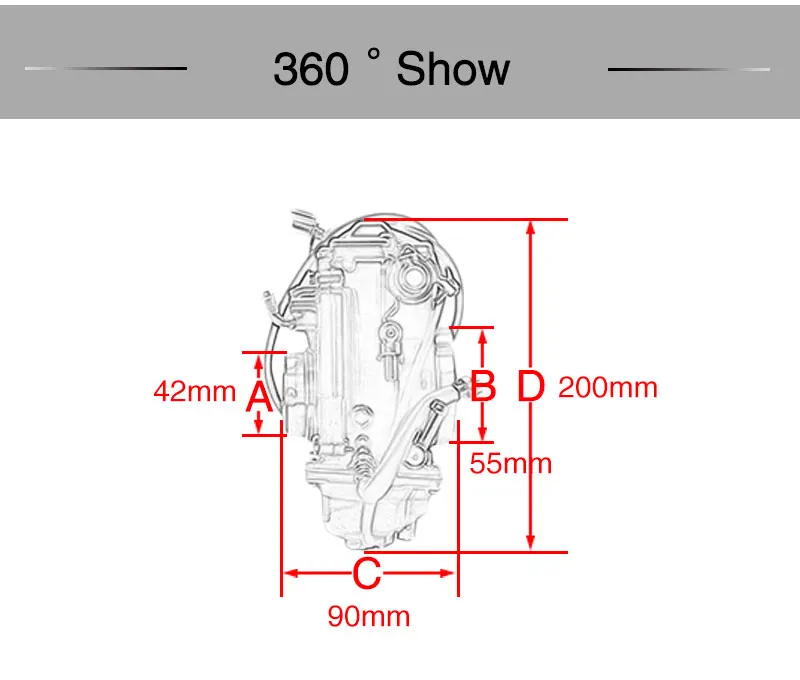 ZS MOTOS HSR42 Mikuni 42 мм Carb Ускорительный Насос производительность Pumper карбюратор TM42-6 42-18 Harley EVO двойной Cam для 4T