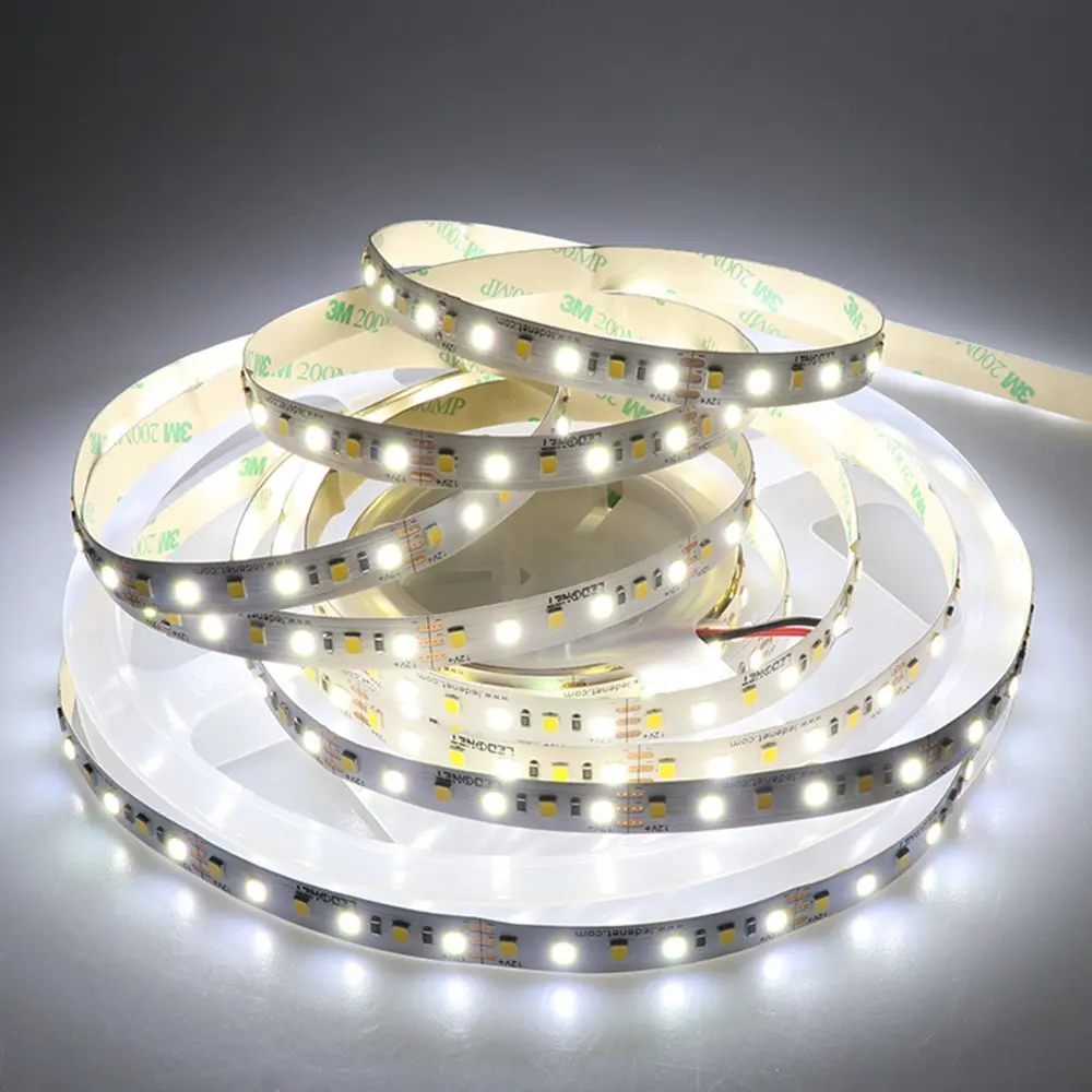 Супер яркий Водонепроницаемый IP65 2835 SMD 12 В 600 светодиодный s Би Цвет ed двойной