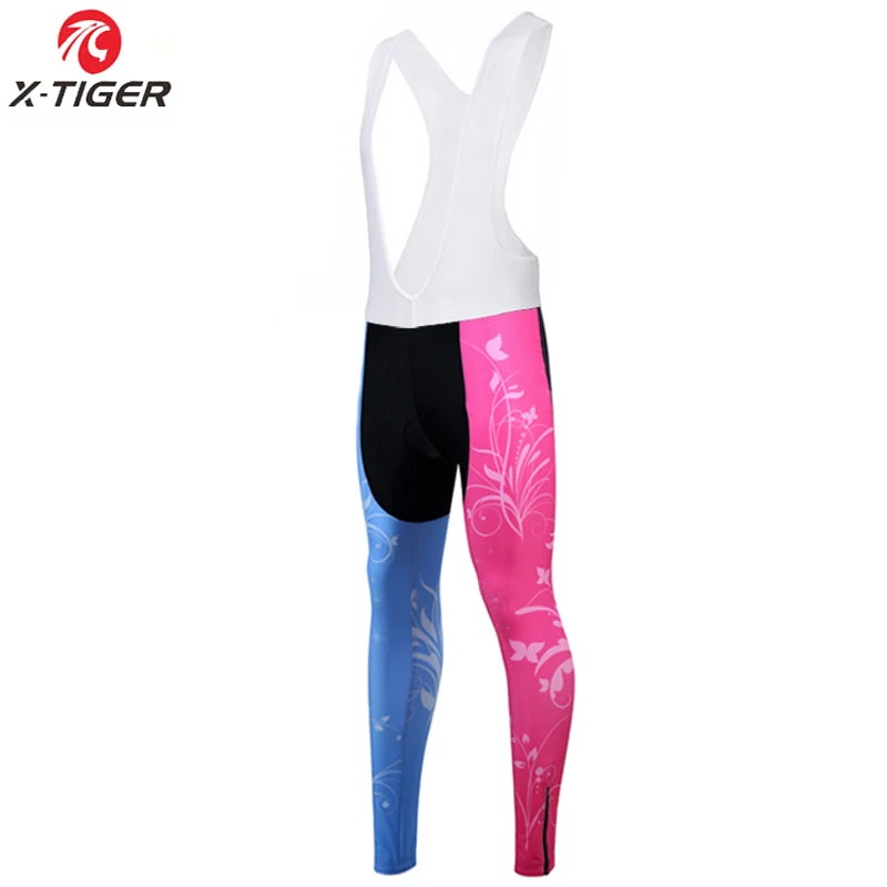 Bib Pants X-Tiger Woman Pro удобные велосипедные брюки с весенней гелевой подкладкой Coolmax 3D для горного велосипеда колготки гоночные велосипедные брюки - Цвет: Bib Pants