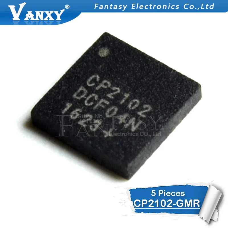 

5PCS CP2102-GMR QFN Silicon SILABS CP2102 QFN28 SINGLE-CHIP USB TO UART BRIDGE new and original