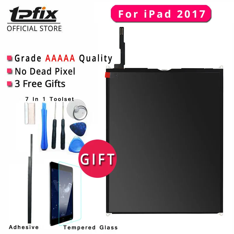 TPFIX класса AAAAA ЖК дисплей для iPad 2017 экран протестирован хорошо A1822 A1823 Замена с