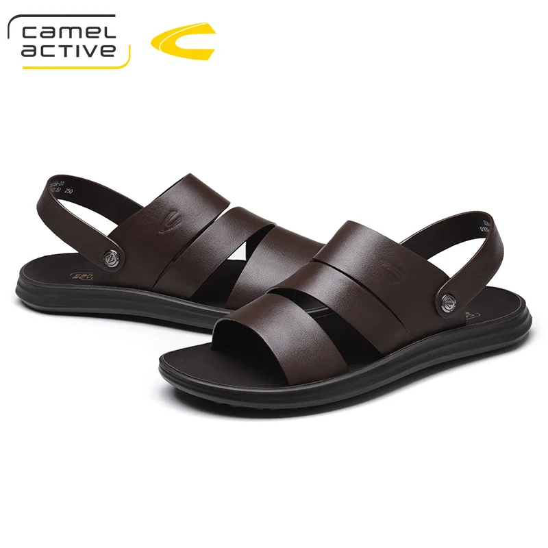 Босоножки Camel Active мужские из спилка модные сандалии Повседневная пляжная обувь