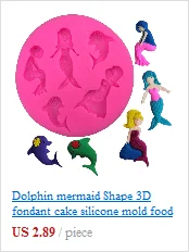 Крылья Ангела пищевого качества 3D помадка торт силиконовые формы в форме морской рыбы обратного формования шоколада Кухня украшения инструменты F0521
