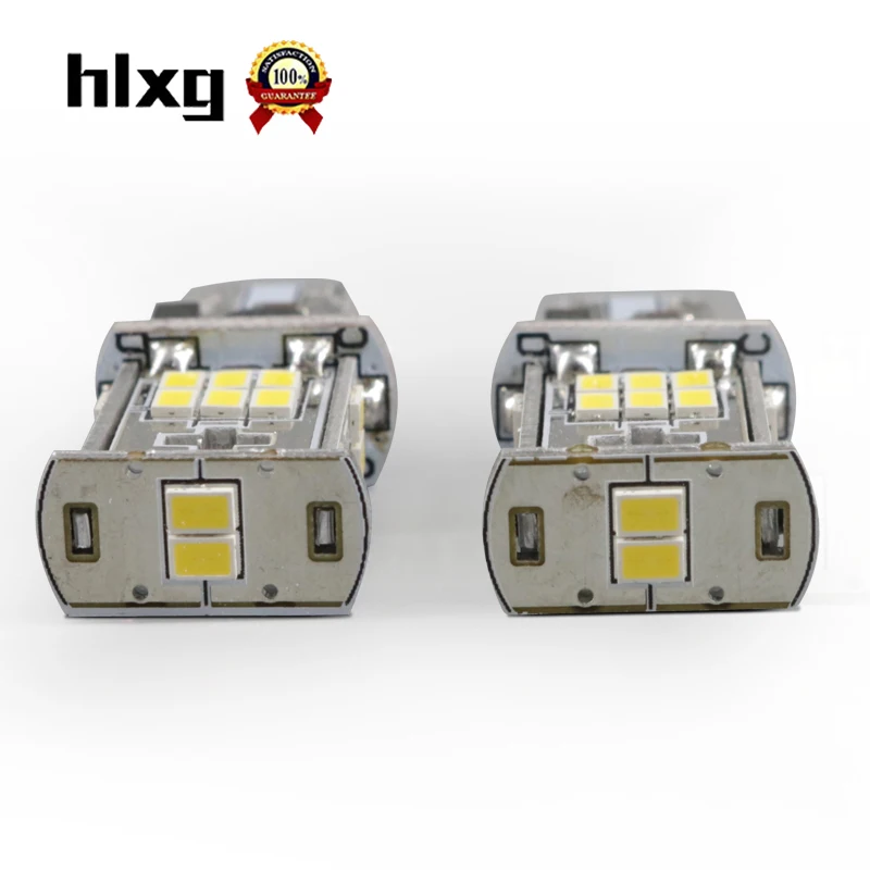 Hlxg 2 шт. Чрезвычайно яркий T15 LED W16W 3020 6000K белый SMD CANBUS ERRO Бесплатная автомобильная