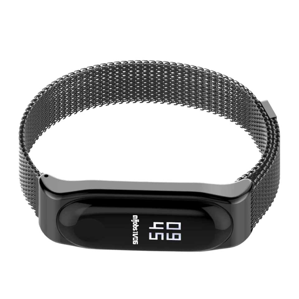Mi Джобс mi Band 3 ремешок браслет для Xiaomi mi Band 3 металлический ремешок на руку безвинтовое нержавеющая сталь браслеты mi Band 3