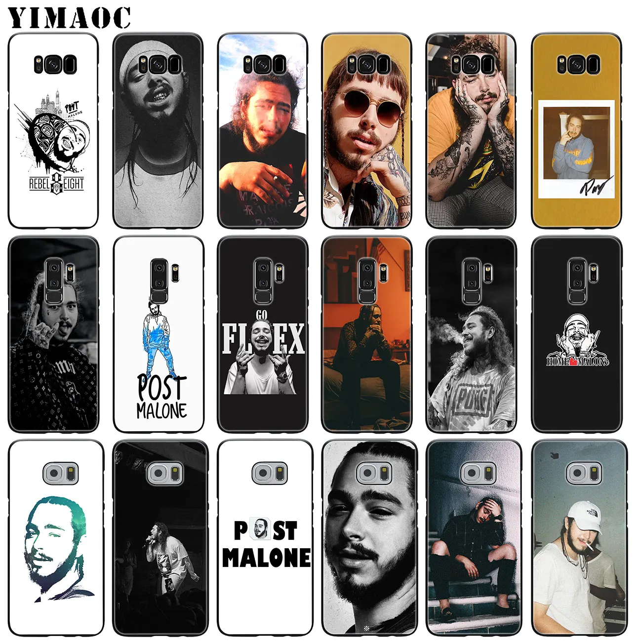 YIMAOC post malone pop singer Мягкий силиконовый чехол для телефона Samsung Galaxy S20 Ultra S10 Lite S9 S8 Plus S7