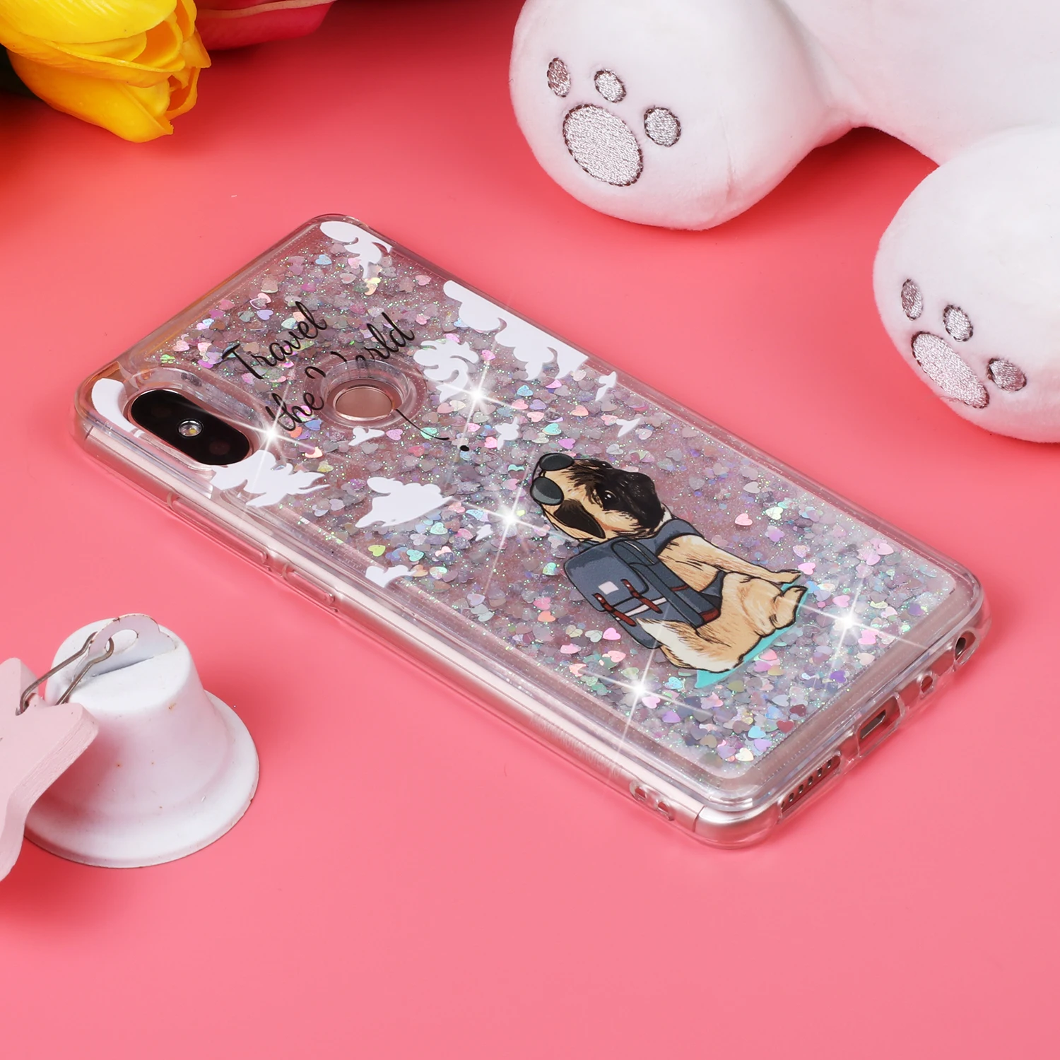 Чехол для Xiaomi Redmi Note 5 с рисунком из мультфильма, блестящий чехол Xaomi Xiomi Red Mi Redmi Note 5 Pro, динамические жидкие зыбучие пески, чехлы Note5 Funda