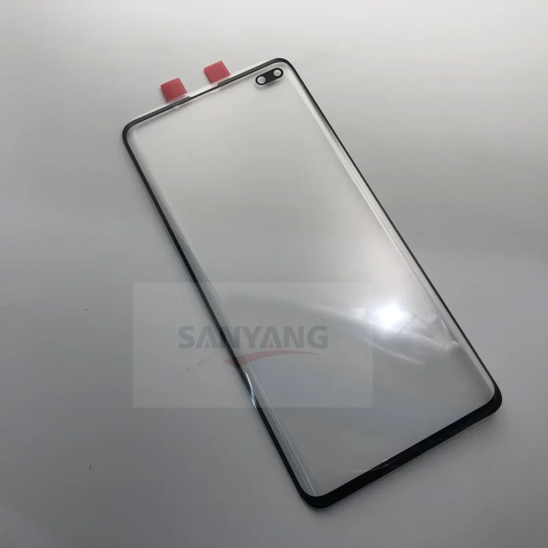 Замена внешнего стекла для Samsung Galaxy S10 Plus G975 G975F SM ЖК дисплей сенсорный экран