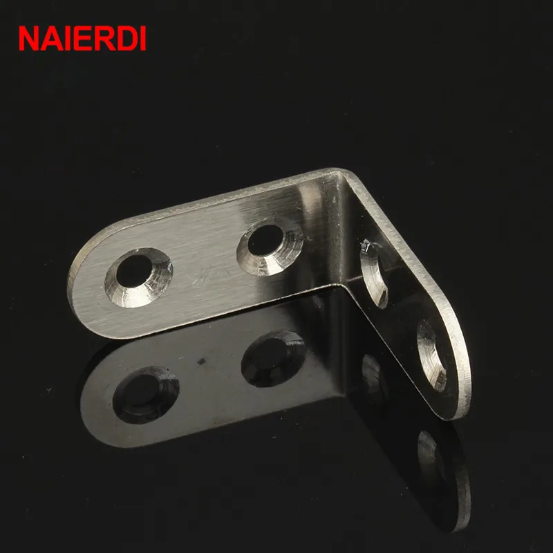 NAIERDI 10 шт. 40x40x20 мм практические Нержавеющая сталь угловые скобки сустава