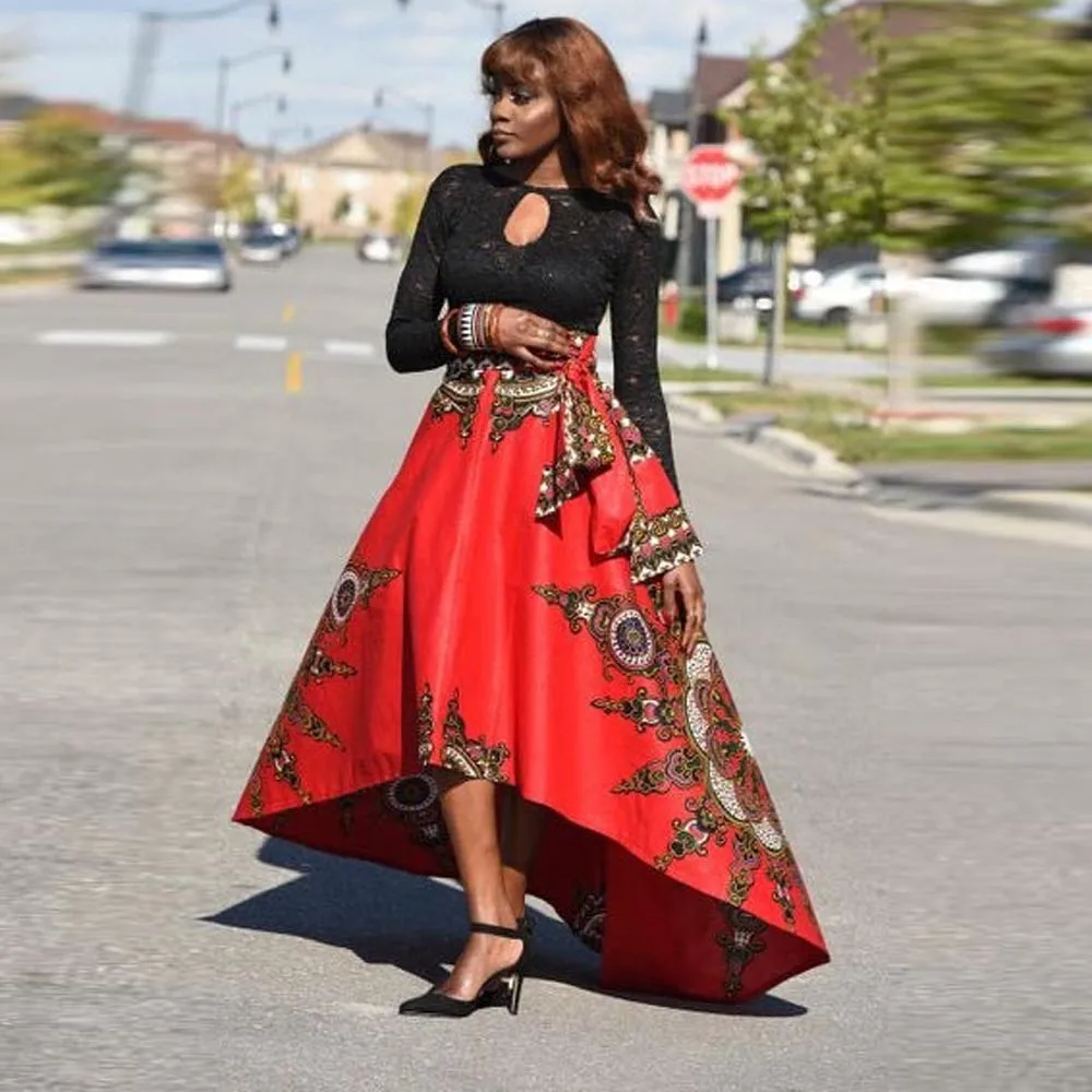 Новинка весна-лето 2019 Летнее Длинное Платье в стиле бохо с Африканским принтом