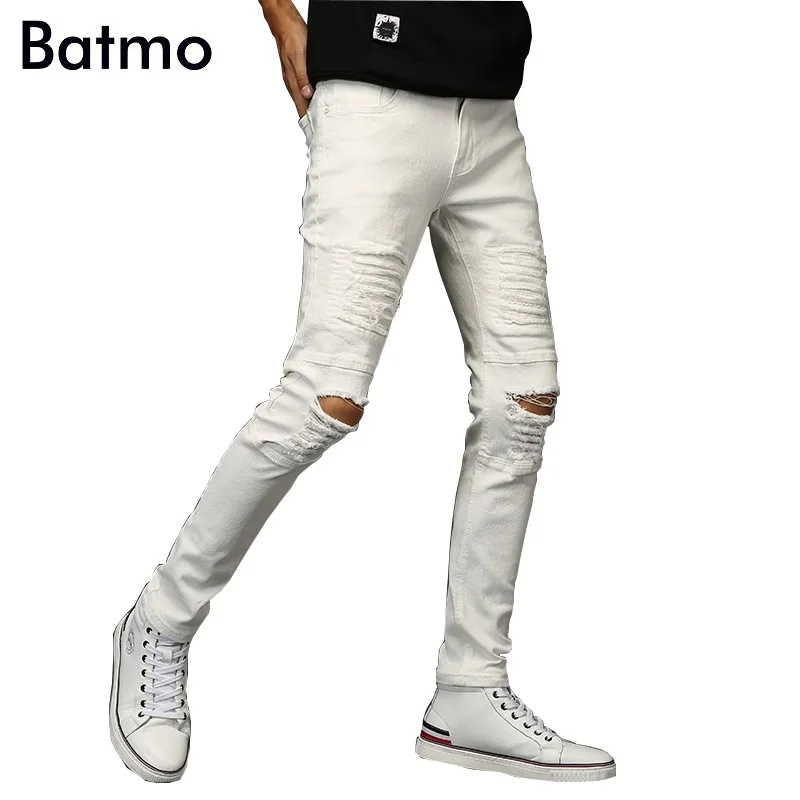 Batmo 2018 Новое поступление высокого качества белые плиссированные отверстия