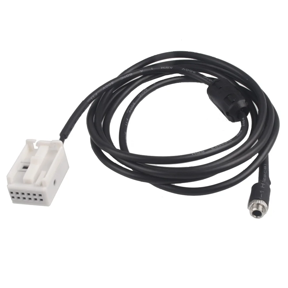 Cable adaptador auxiliar de 12 pines para coche, Kit de adaptador de entrada de Audio auxiliar para BMW E60, E61, E63, E64, estilo de coche