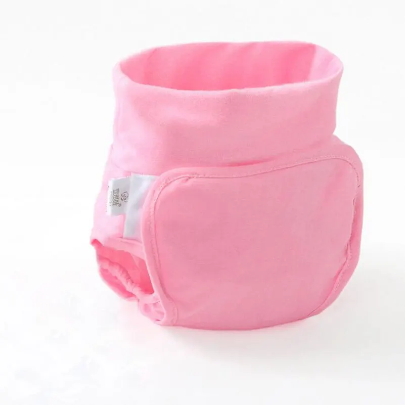 Waterproof Pink Тканевые подгузники для новорожденных, хлопковые Дышащие Детские тренировочные штаны для горшка, брендовые мягкие Моющиеся Многоразовые подгузники, 1 шт - Цвет: Waterproof Pink