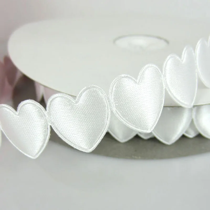 1 рулон 20 ярдов белая ткань соединить сердце Мягкий войлок аппликация для