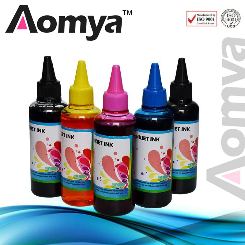 

Universal 5 Colors Dye Ink For Canon Ink , Specialized Printer Ink Refill Kit ,General for Canon Printer All models PBK BK C M Y