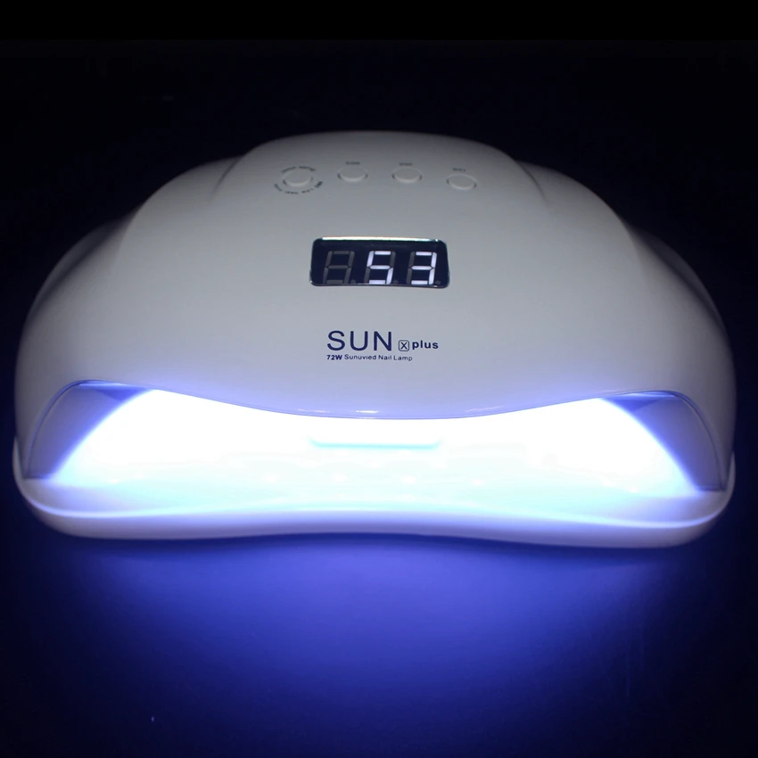 72W LED UV Nail Gel Curing Lamp Polish Dryer Art Machine Quick-Drying Comfortable Manicure | Красота и здоровье