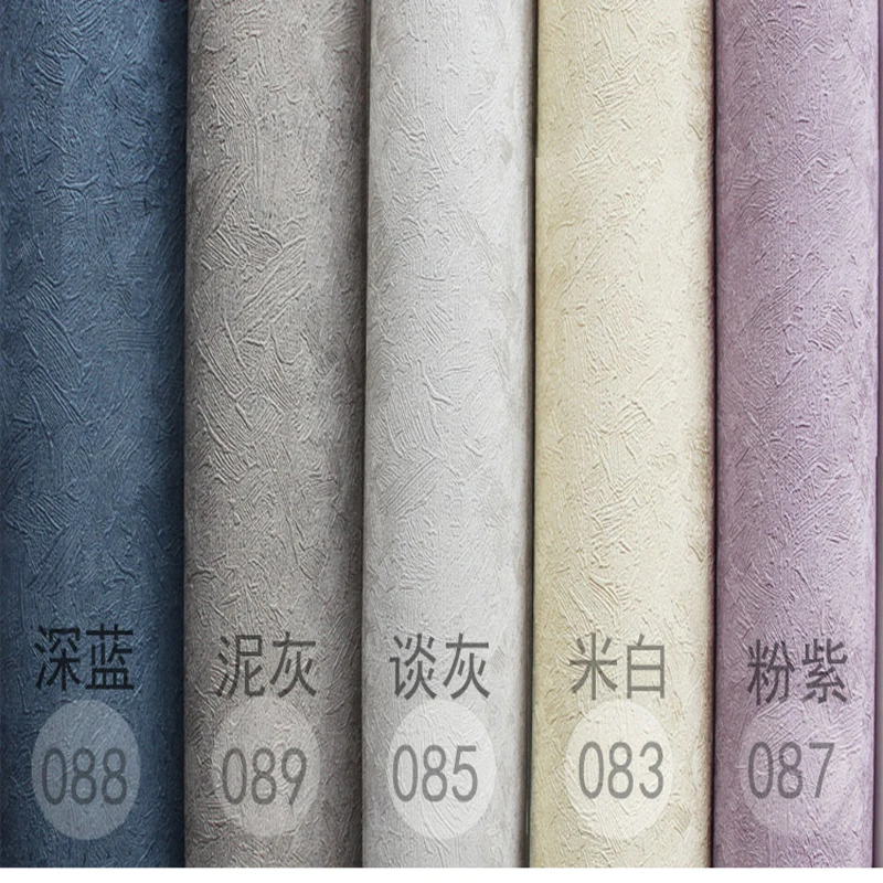 Современные 3d флокированные обои для гостиной постельное белье однотонные