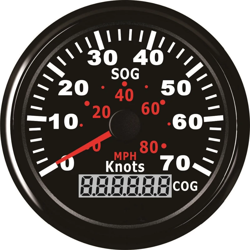GPS датчик скорости из нержавеющей стали 85 мм 12 В 24 с подсветкой|Спидометры| |